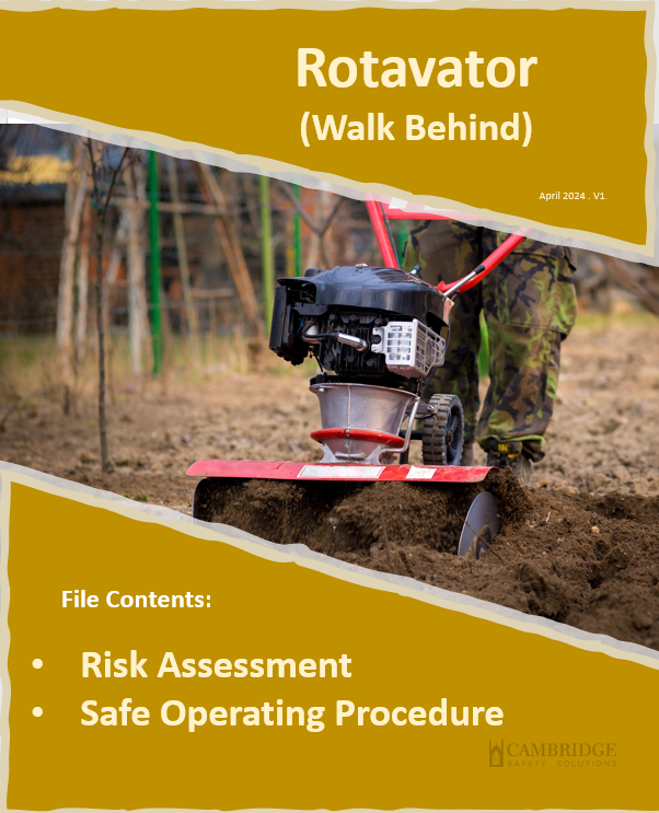 Rotavator/ soil areator (Walk Behind) -Risk Assessment